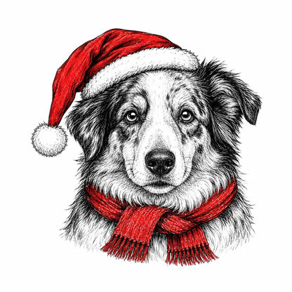 Santa Paws Christmas Dog Sweatshirt – 50 Dog Breed Designs, Funny Holiday Crewneck Gift for Dog Lovers