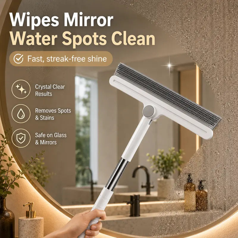 Pet Hair Remover Broom & Carpet Scraper – Reusable 180° Rotating Squeegee for Dog & Cat Hair, Rugs, Couches & Floors
