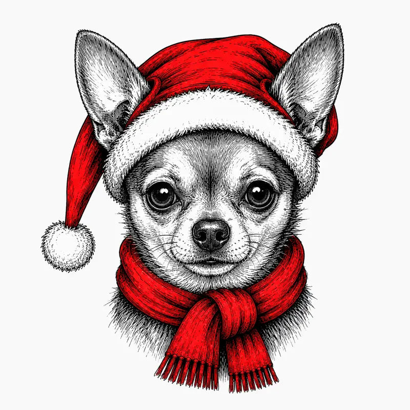 Santa Paws Christmas Dog Sweatshirt – 50 Dog Breed Designs, Funny Holiday Crewneck Gift for Dog Lovers