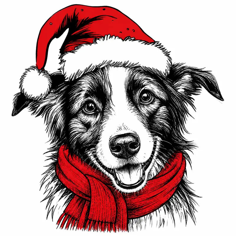 Santa Paws Christmas Dog Sweatshirt – 50 Dog Breed Designs, Funny Holiday Crewneck Gift for Dog Lovers