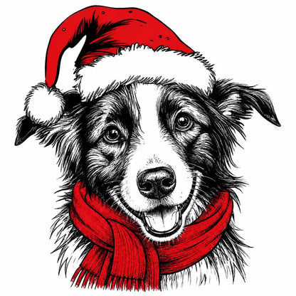 Santa Paws Christmas Dog Sweatshirt – 50 Dog Breed Designs, Funny Holiday Crewneck Gift for Dog Lovers