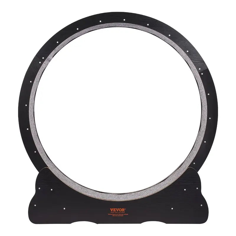VEVOR 43.3" Wooden Cat Exercise Wheel – Quiet Indoor Cat Treadmill with Detachable Mat, Stable Base & 25 lb Capacity