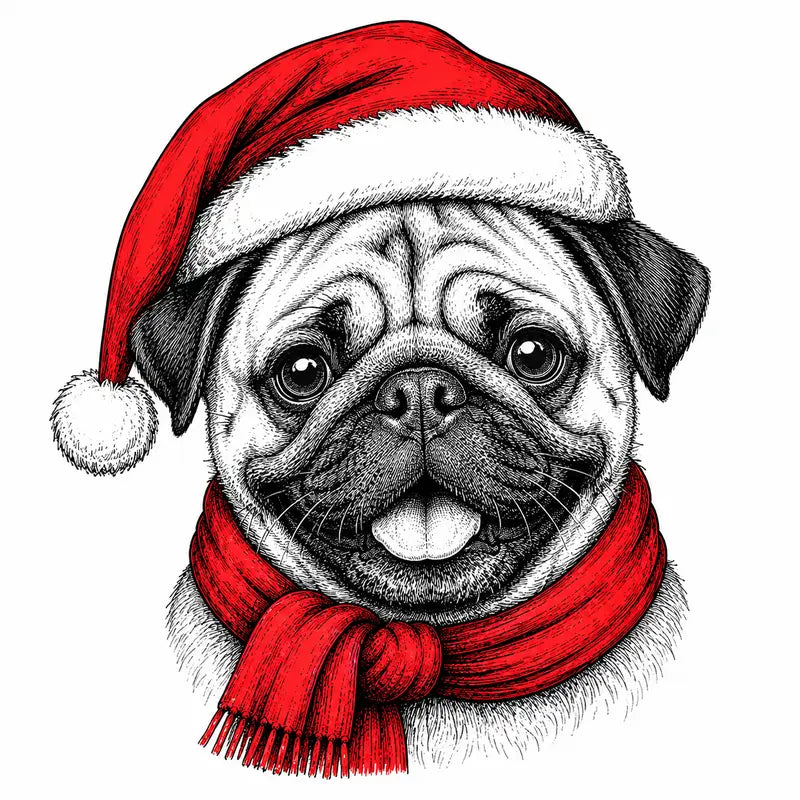 Santa Paws Christmas Dog Sweatshirt – 50 Dog Breed Designs, Funny Holiday Crewneck Gift for Dog Lovers