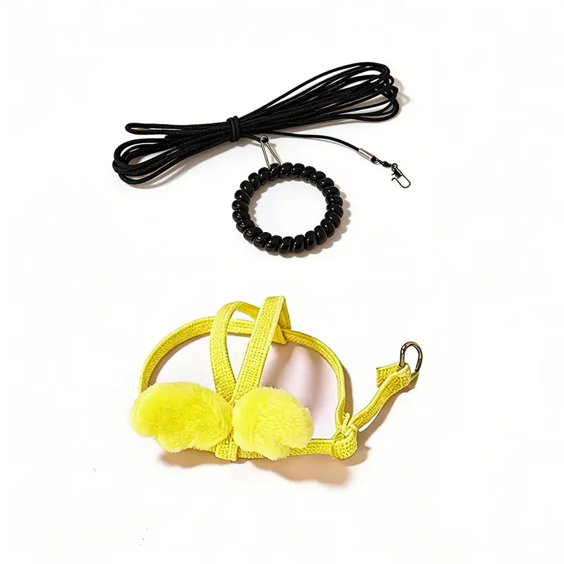 Adjustable Bird Harness & Flight Leash Set – Lightweight Outdoor Training Harness for Cockatiels, Budgies & Lovebirds