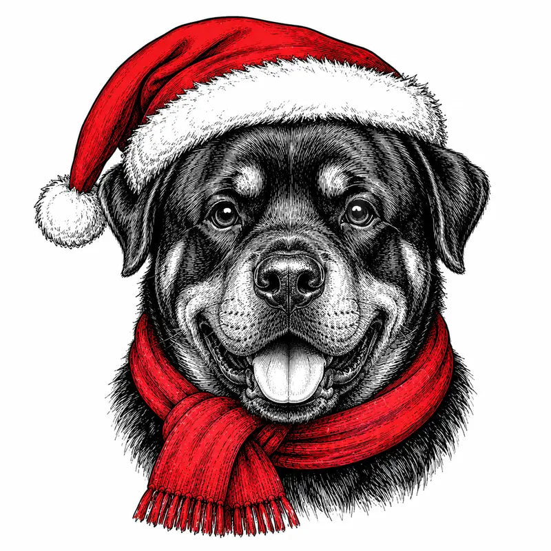 Santa Paws Christmas Dog Sweatshirt – 50 Dog Breed Designs, Funny Holiday Crewneck Gift for Dog Lovers