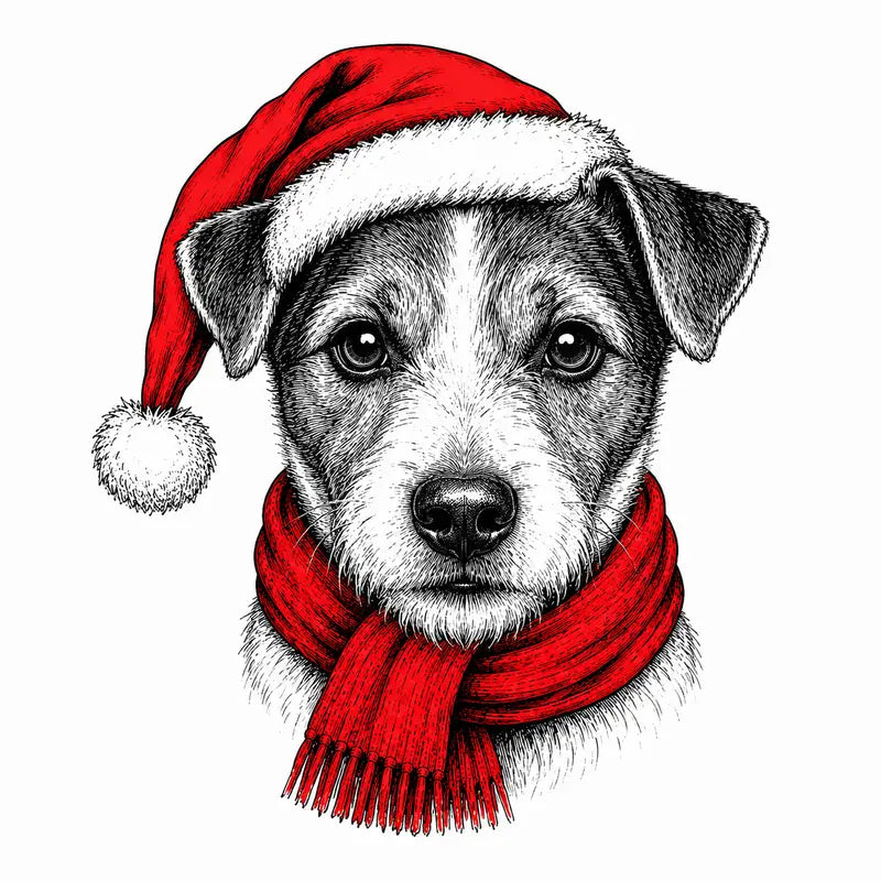 Santa Paws Christmas Dog Sweatshirt – 50 Dog Breed Designs, Funny Holiday Crewneck Gift for Dog Lovers