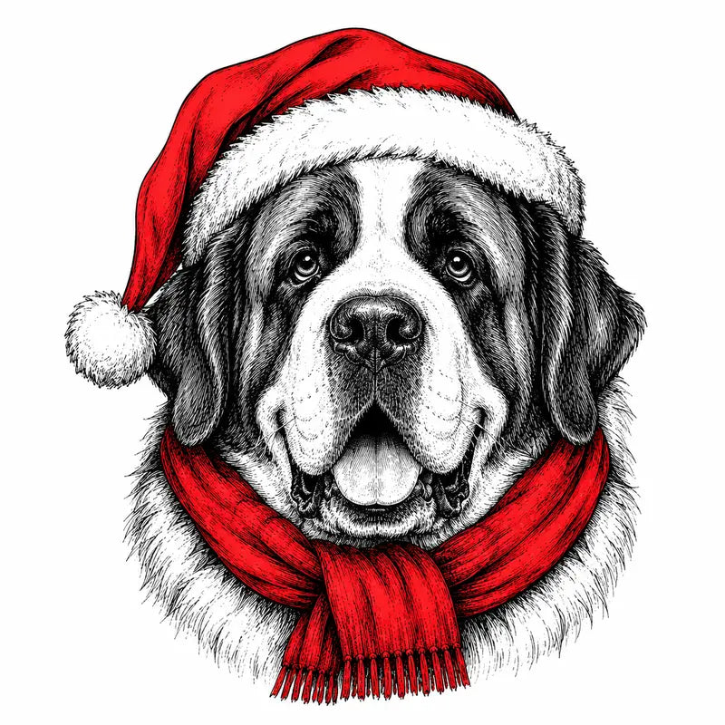 Santa Paws Christmas Dog Sweatshirt – 50 Dog Breed Designs, Funny Holiday Crewneck Gift for Dog Lovers
