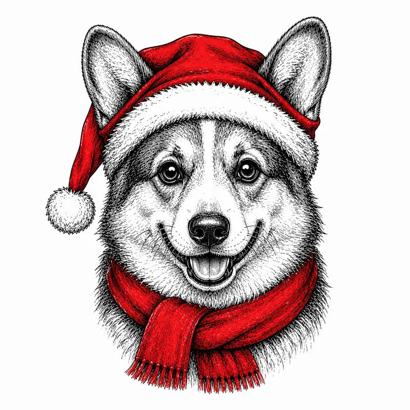 Santa Paws Christmas Dog Sweatshirt – 50 Dog Breed Designs, Funny Holiday Crewneck Gift for Dog Lovers