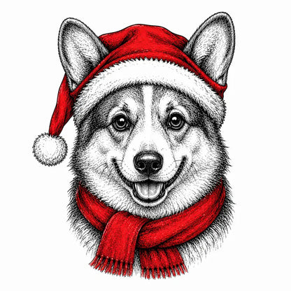 Santa Paws Christmas Dog Sweatshirt – 50 Dog Breed Designs, Funny Holiday Crewneck Gift for Dog Lovers