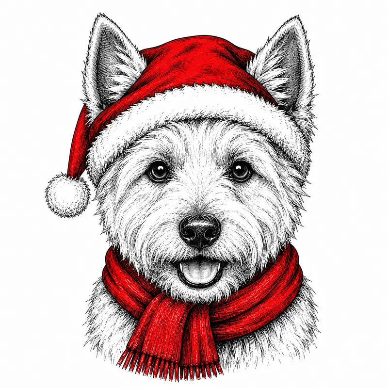 Santa Paws Christmas Dog Sweatshirt – 50 Dog Breed Designs, Funny Holiday Crewneck Gift for Dog Lovers