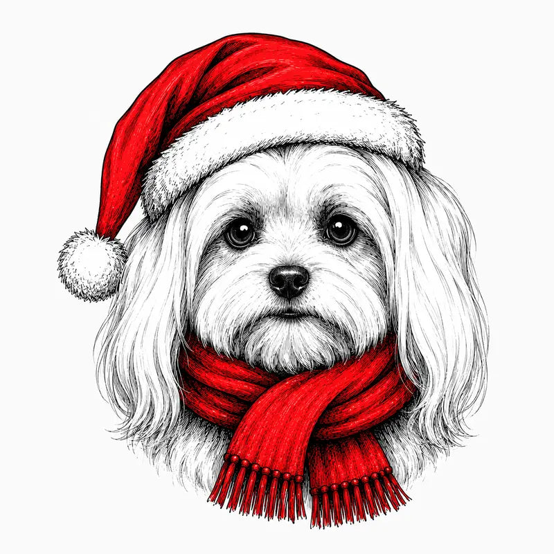 Santa Paws Christmas Dog Sweatshirt – 50 Dog Breed Designs, Funny Holiday Crewneck Gift for Dog Lovers