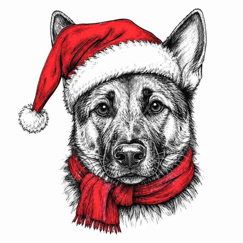 Santa Paws Christmas Dog Sweatshirt – 50 Dog Breed Designs, Funny Holiday Crewneck Gift for Dog Lovers