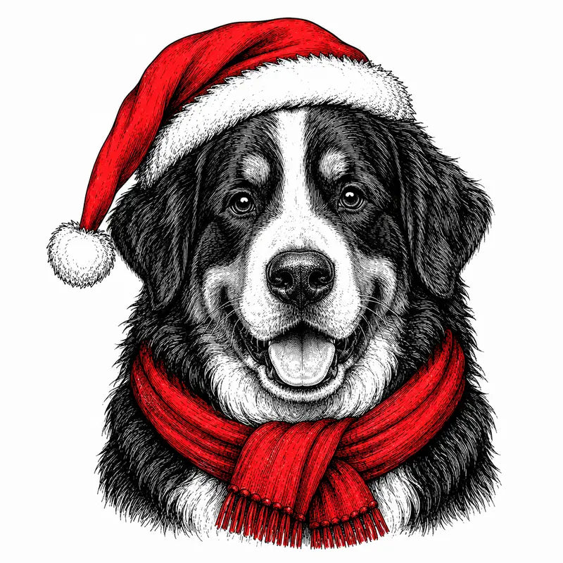 Santa Paws Christmas Dog Sweatshirt – 50 Dog Breed Designs, Funny Holiday Crewneck Gift for Dog Lovers