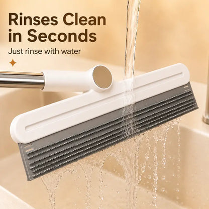 Pet Hair Remover Broom & Carpet Scraper – Reusable 180° Rotating Squeegee for Dog & Cat Hair, Rugs, Couches & Floors